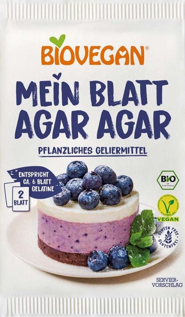 Mein Blatt Agar Agar - 2 Blatt 2,5g Produktbild 