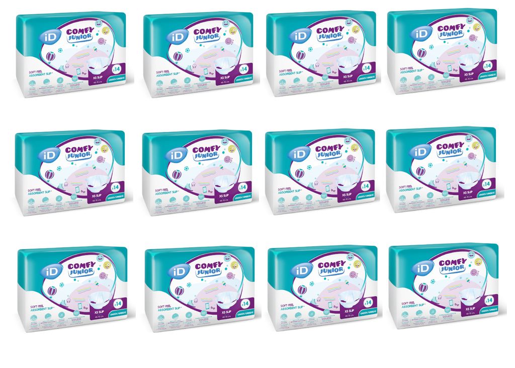 12x14 ID Comfy Junior Slip XS Windeln für Kinder Produktbild 