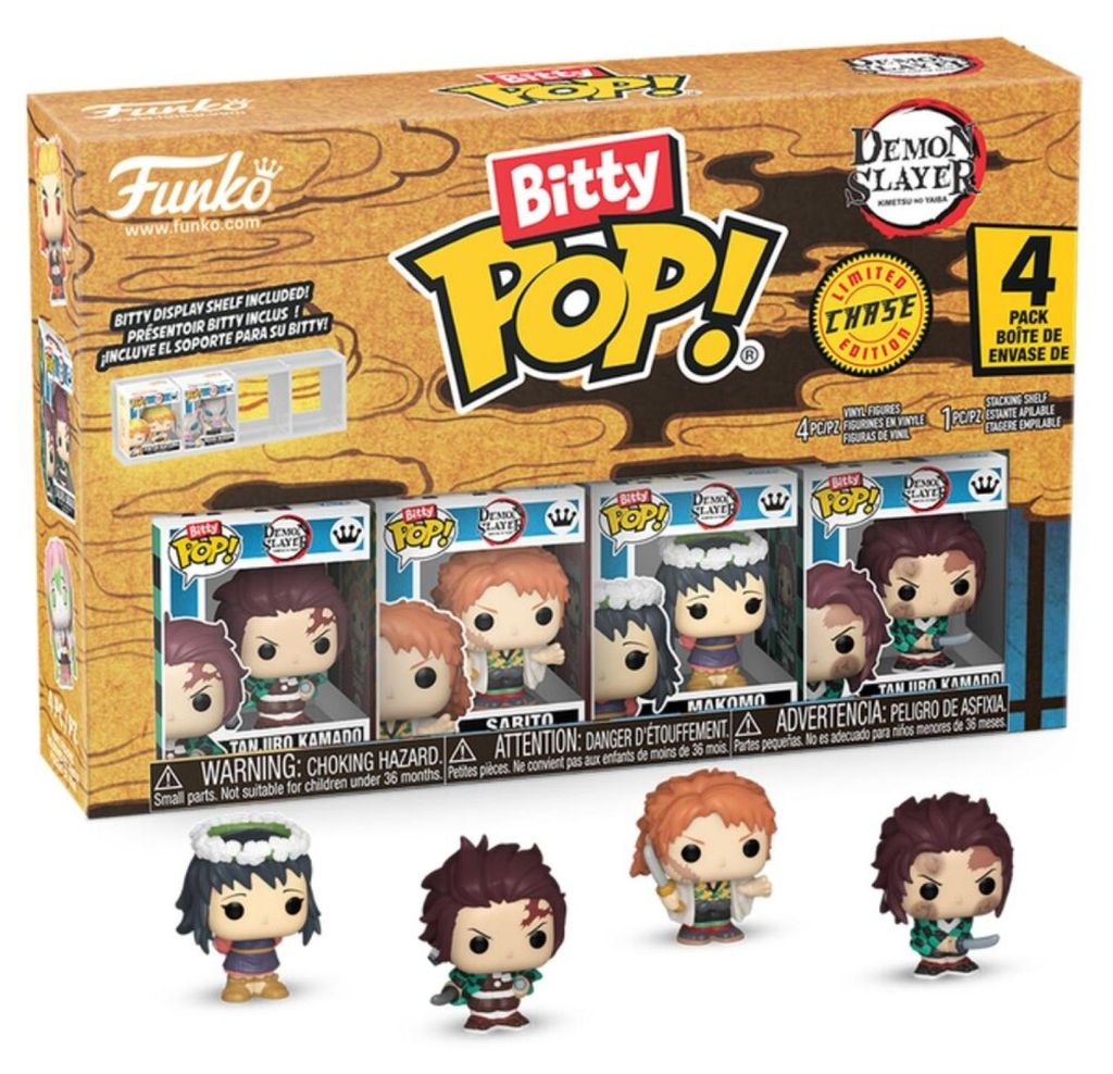 Demon Slayer: Kimetsu no Yaiba Bitty POP! Vinyl Figuren 4er-Pack Tanjiro 2,5 cm
