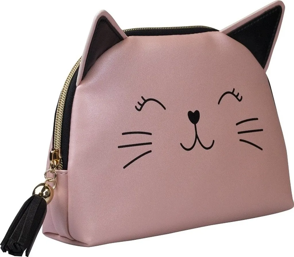 Trousse Trucco Gatto KillyS Rosa | Organizer Cosmetici Viaggio