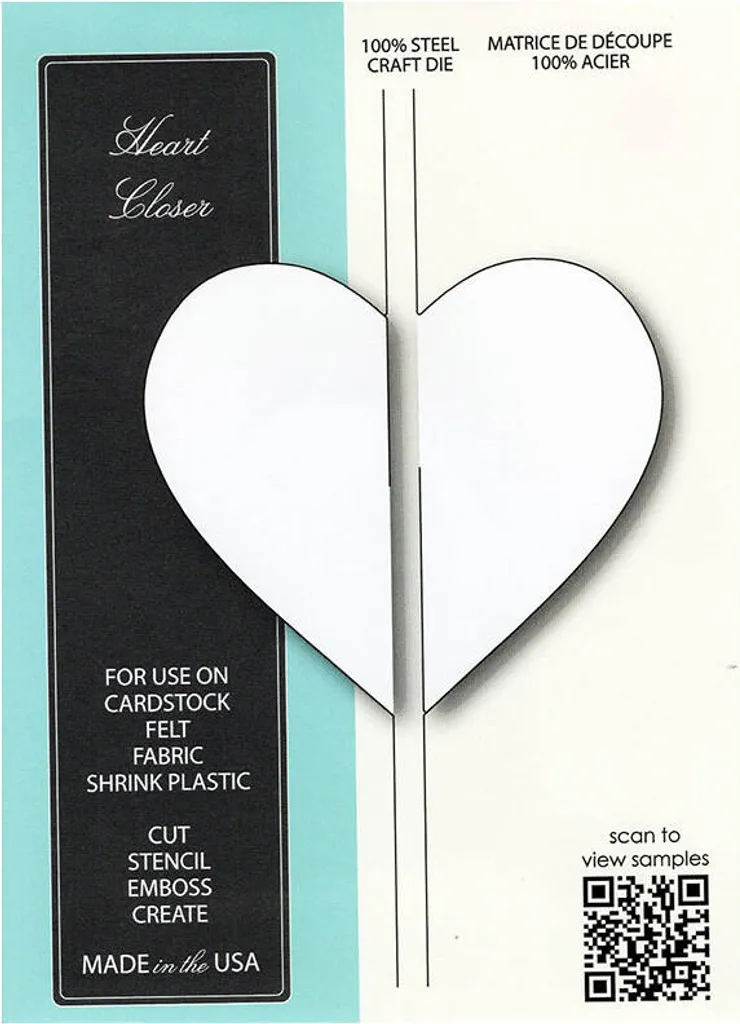 Fustella Scatola dei Ricordi con Chiusura a Cuore per Scrapbooking e Regali