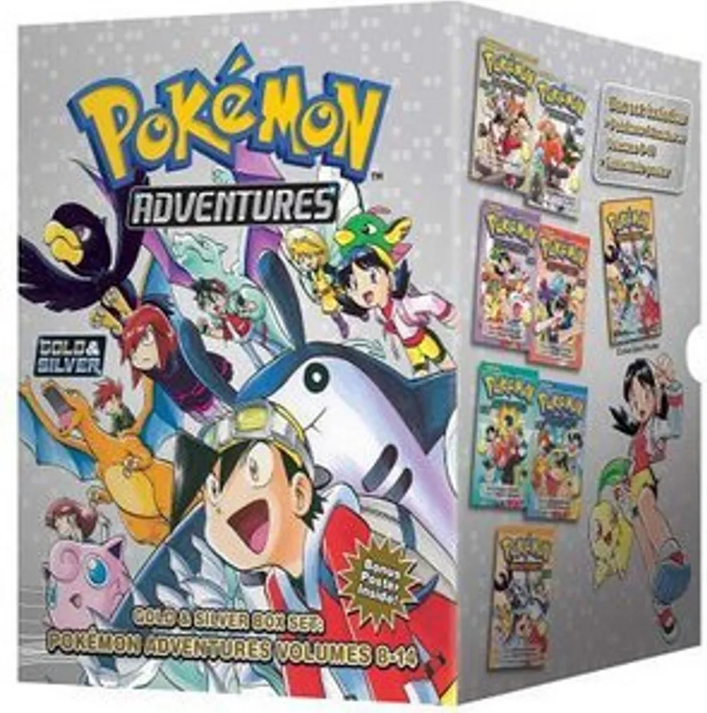 Coffret Manga Pokémon Adventures Cycle Or et Argent Volumes 8-14 Set