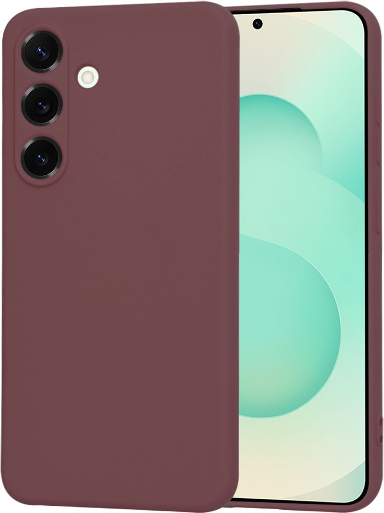 Techsuit Soft Flex Silikon Back Cover Hülle für Samsung Galaxy S25 Plus - Bordeaux