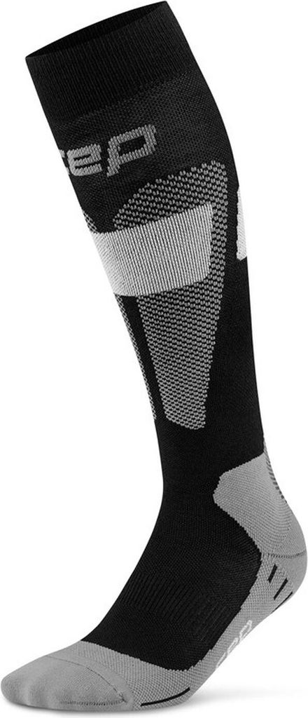 CEP SKI MERINO SOCKS TALL 3.0 Damen Skisocken Kompressionssocken black/grey II