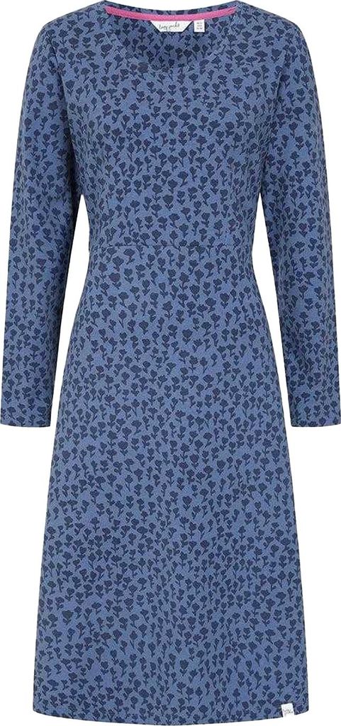 Lazy Jacks - Midikleid für Damen, Langärmlig LJ160 (36 DE) (Blau)
