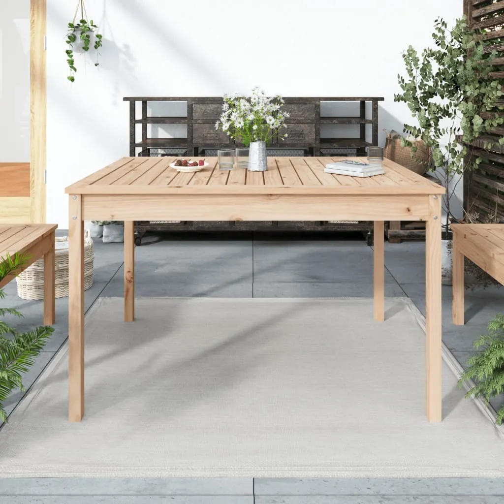 Maison Exclusive Tavolo da Giardino 121x82,5x76 cm in Legno Massello Pino
