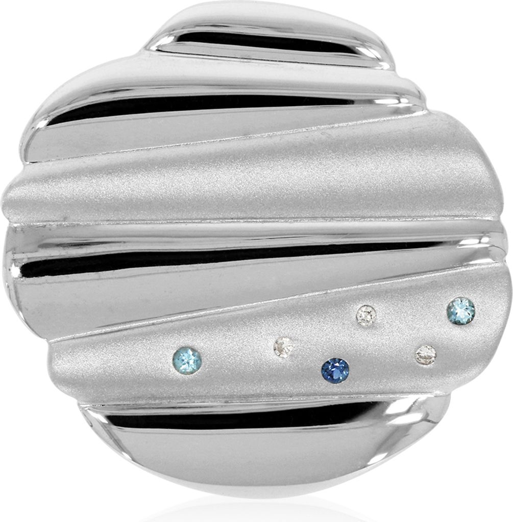 PNC21387001 Anhänger mit 3 Diamanten, Saphir und Blautopas ca. 0,08 ct. XEN