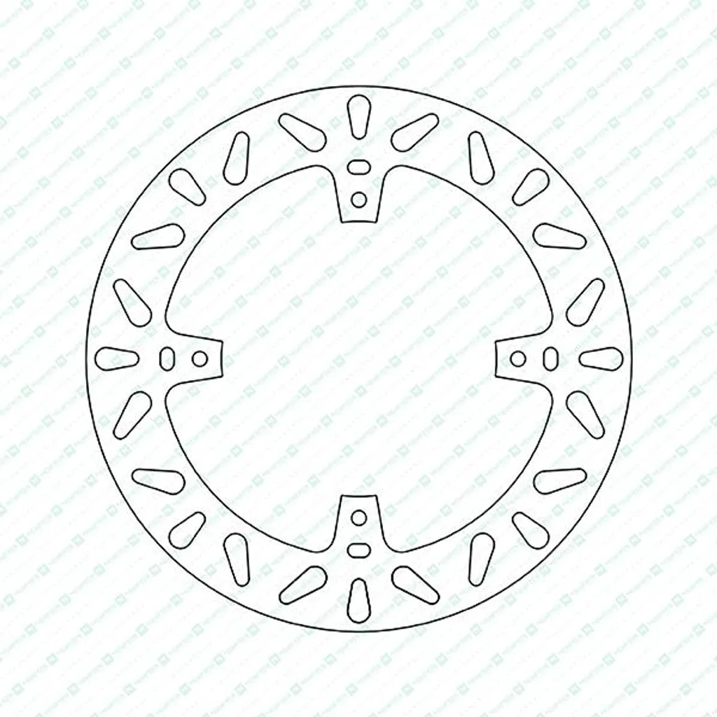 Disque de frein arrière DF5054A rigide 240mm pour moto et scooter