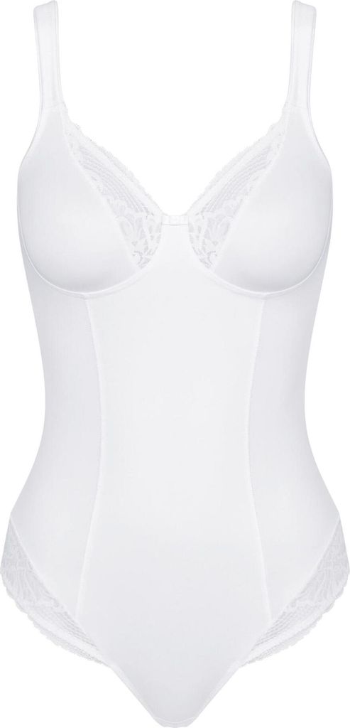 Triumph Modern Lace+Baumwolle Bs Body Ohne Bügel, Farbe: Weiß (White), Größe: 80D