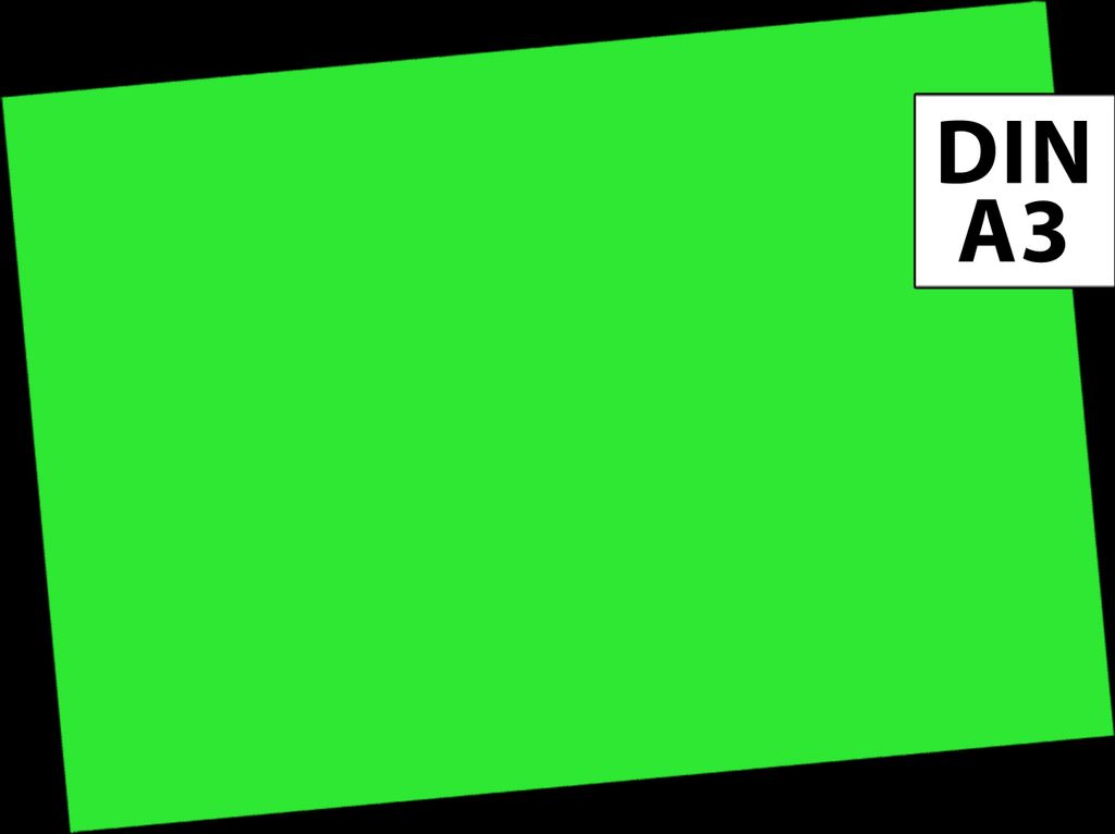 Neonpapier NEON Grün 50 Blatt DIN A3 80 g/qm farbiges Produktbild 2