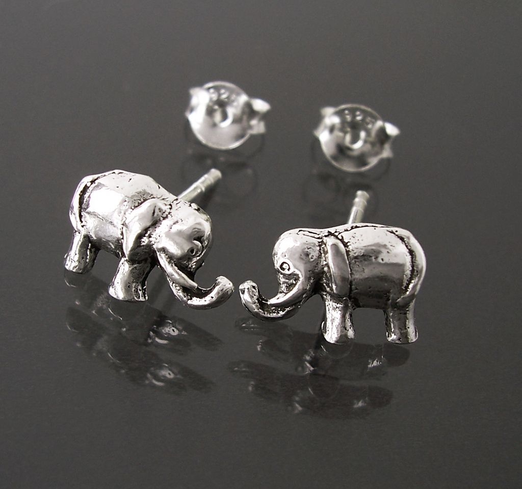Ohrringe Stecker Silber 925 Niklarson Elefant