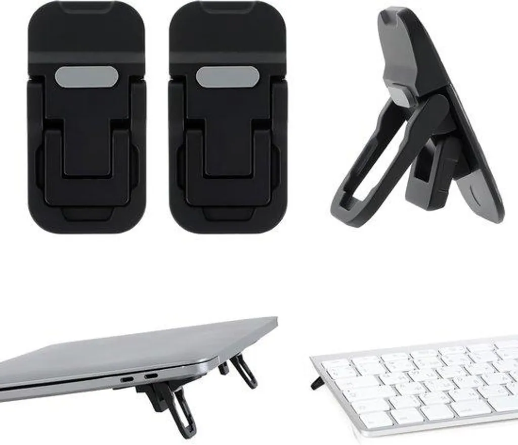 Support portable ergonomique à 2 positions avec design pliable métal
