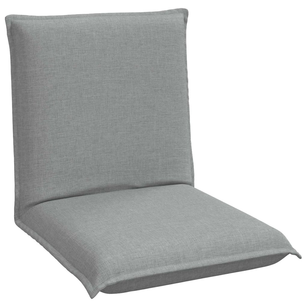 Eleganten-Stil Bodenstuhl 1 pc - Relaxsessel 360° drehbar - Liegestuhl bis 150kg - Hellgrau 54x64x59 cm Stoff - Fernseh- & Relaxsessel - Möbel26