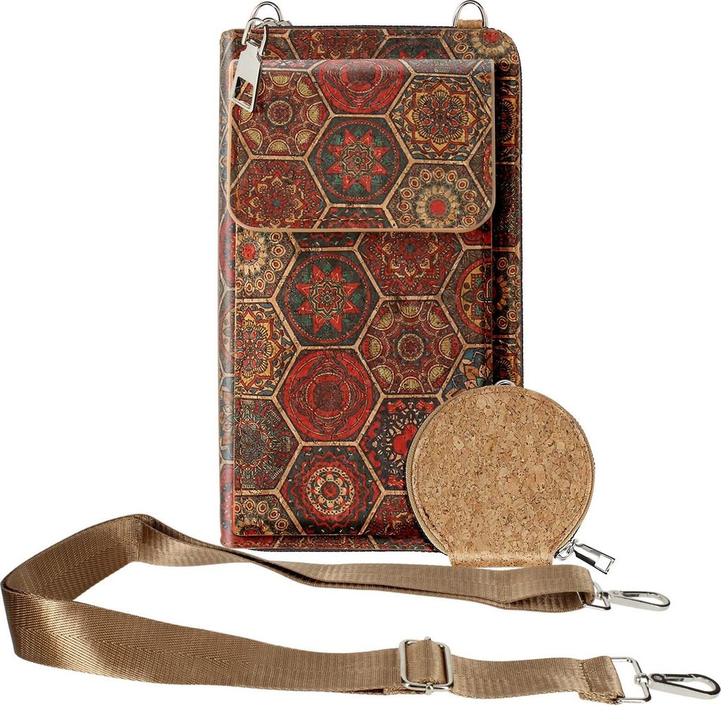 Avizar, Korktasche, CorkInspire Collection, Magnetverschluss / Reißverschluss, Bunt