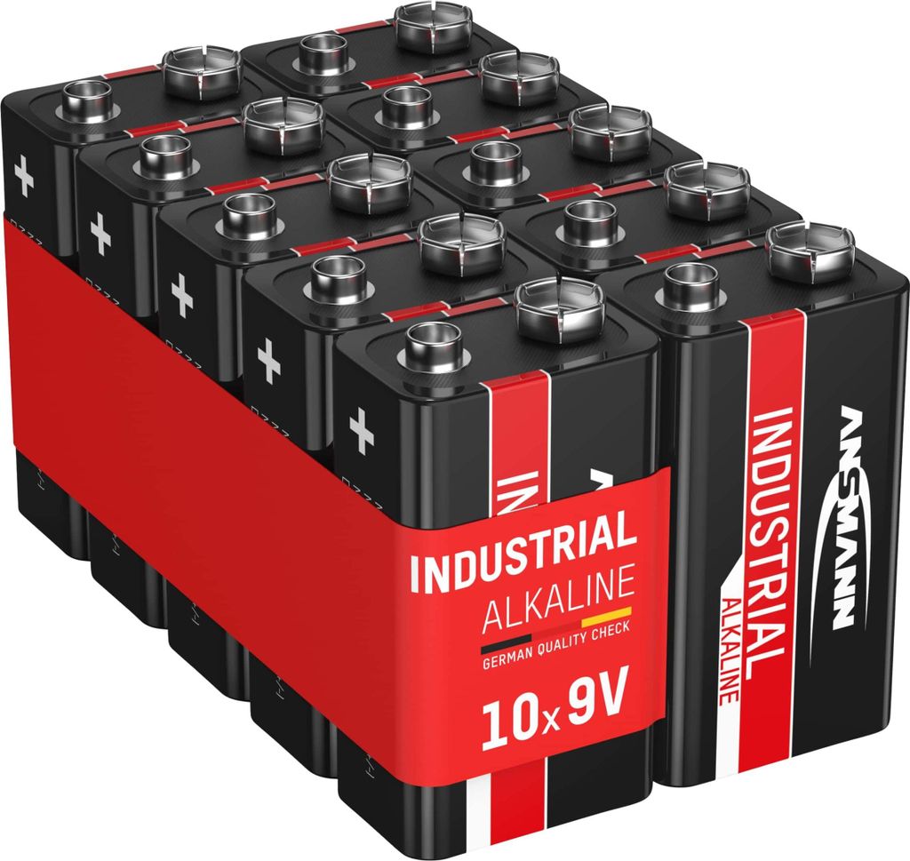 ANSMANN Alkaline Batterie "Industrial" E-Block 10er Pack Produktbild 