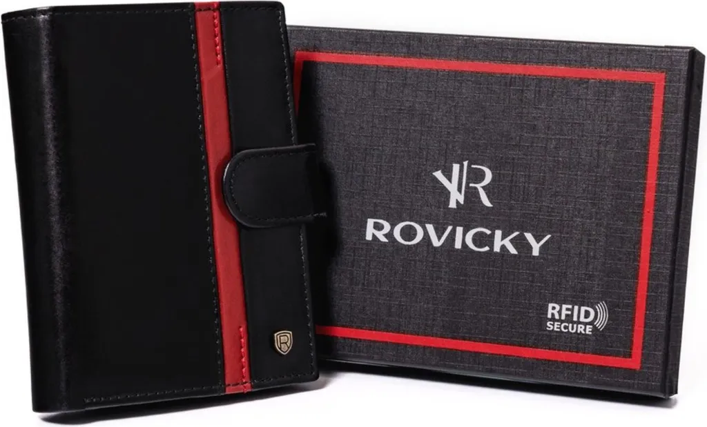 Portafoglio Rovicky Uomo: Pelle, Stile Casual e Sicurezza RFID