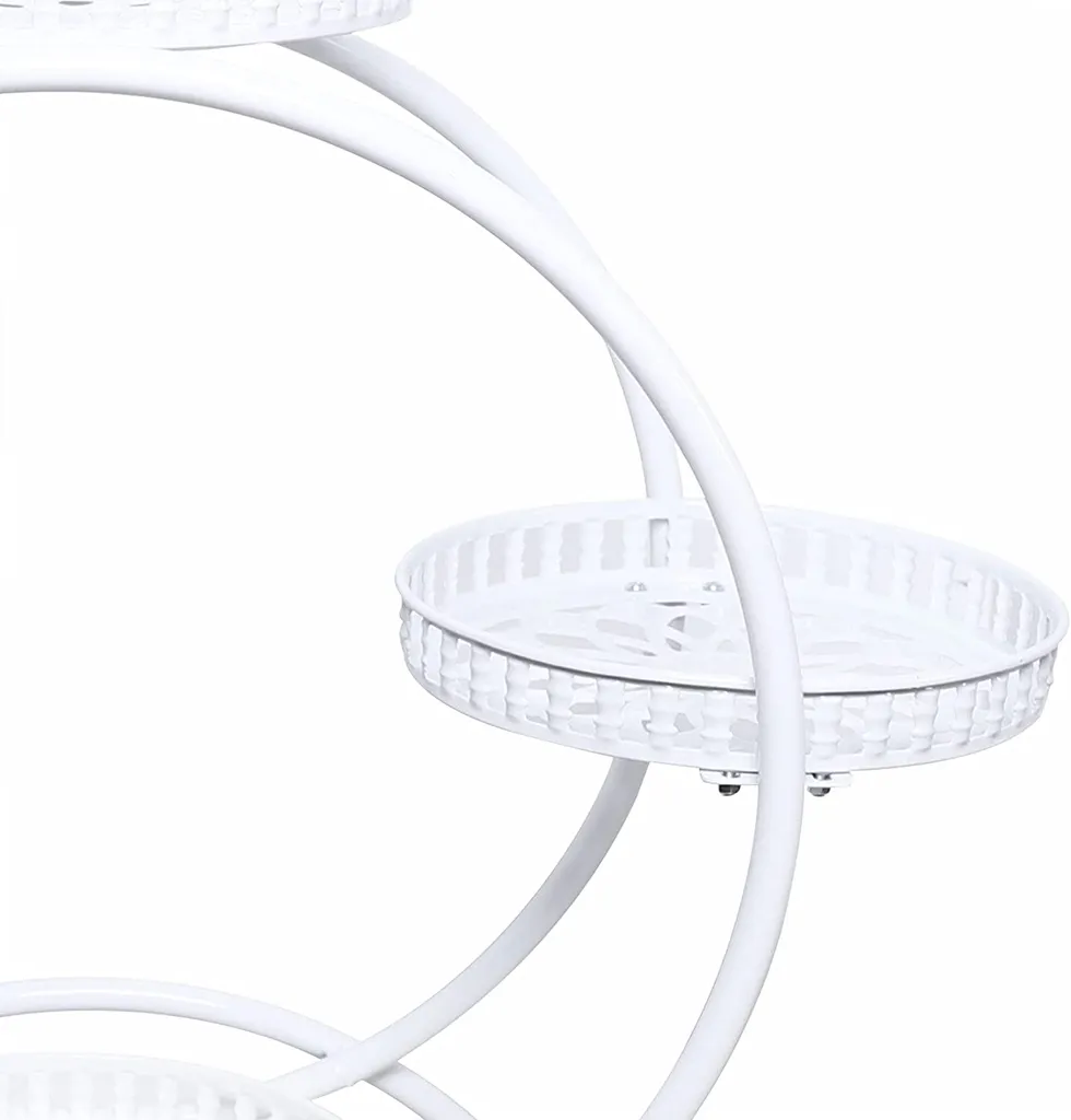 Support de pots de fleurs en métal à 6 plateaux modulables - 8