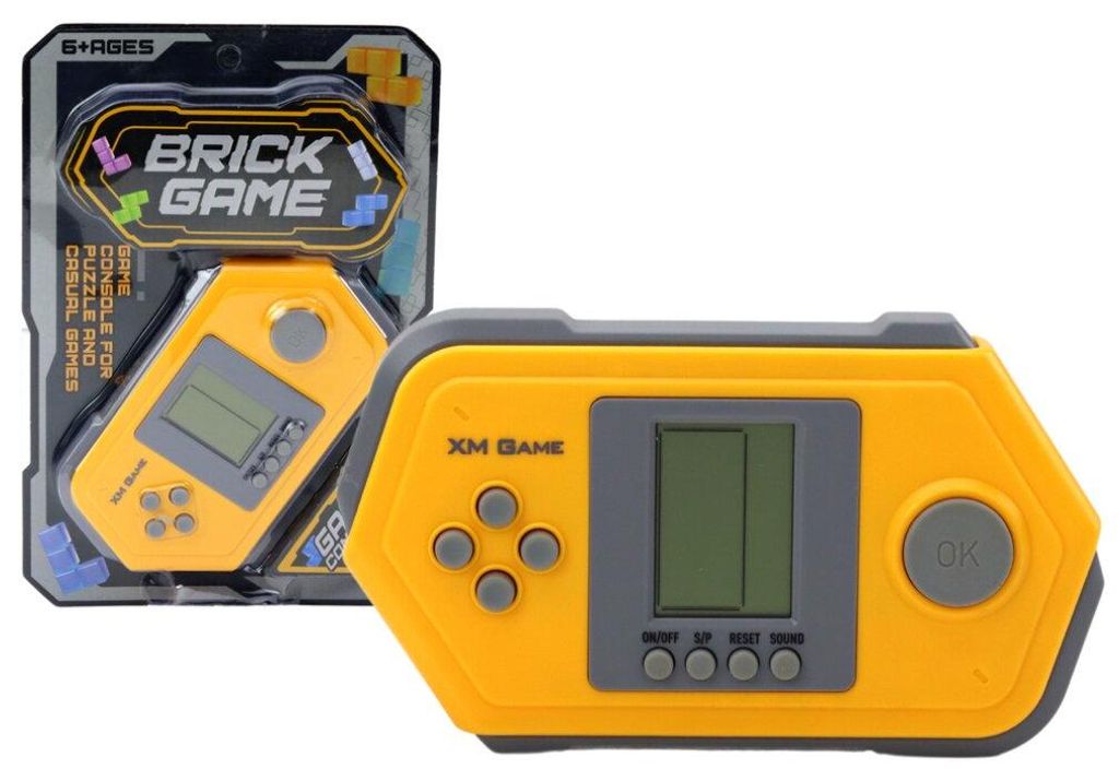 Lean Gra Konsola Elektroniczna Tetris Brick Game Szaro - ?ó?ta
