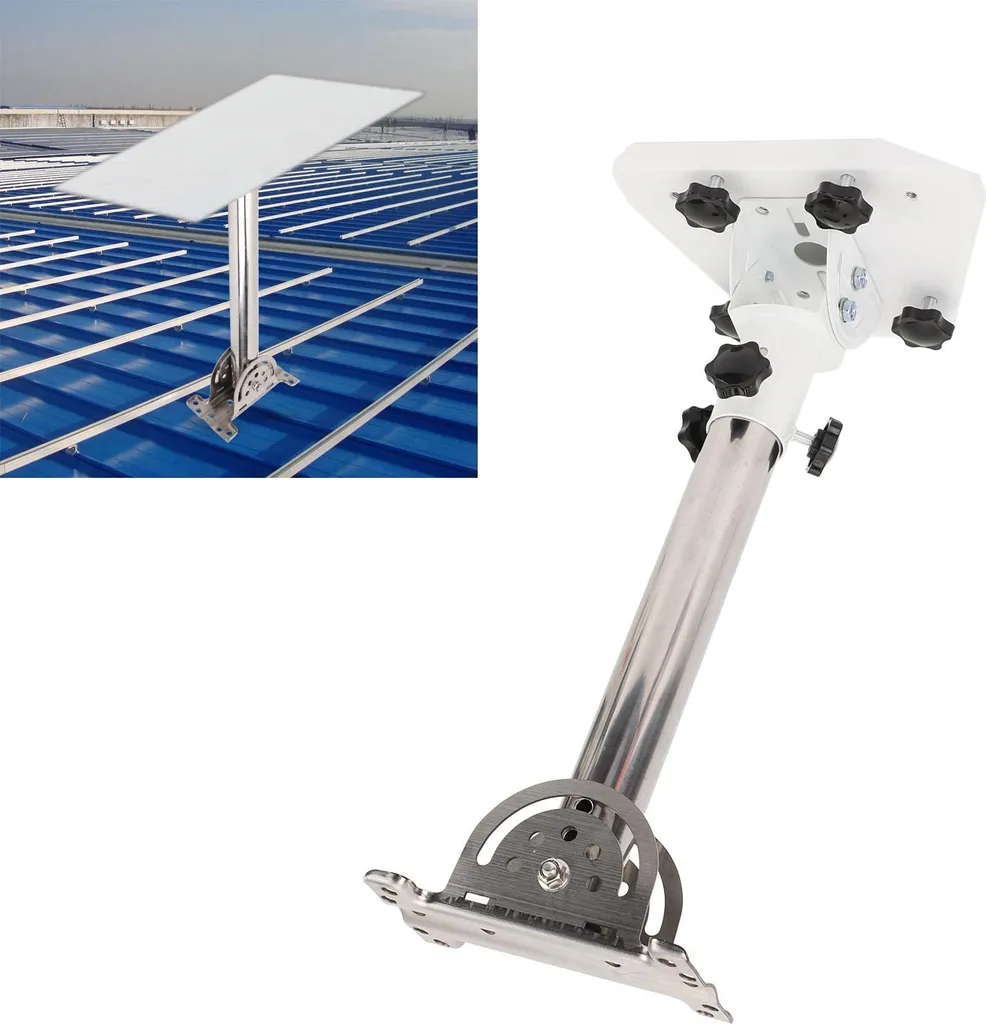 Fixation antenne robuste en acier allié avec bras pivotant réglable - 10
