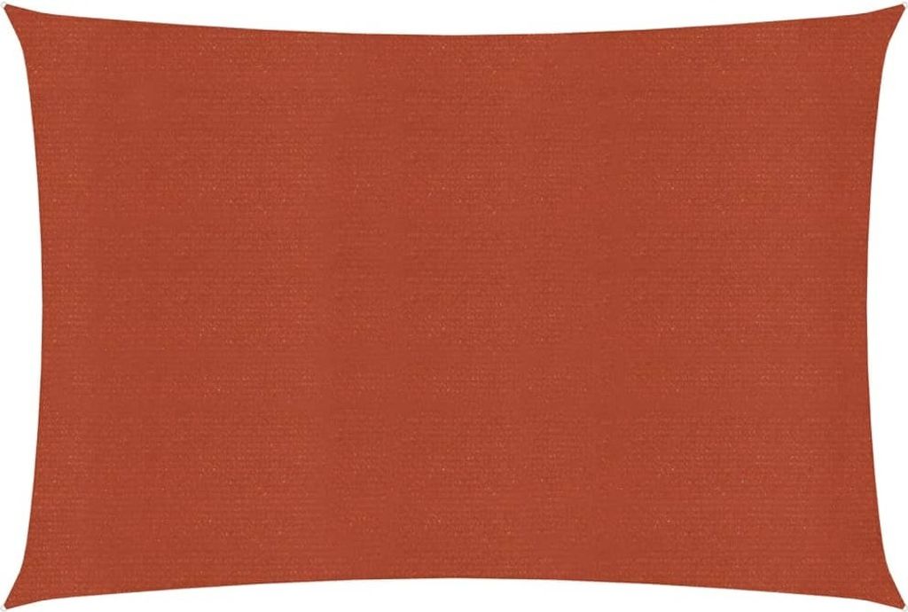 Sonnensegel 160 g/m² Terrakottarot 2,5x4,5 m HDPE