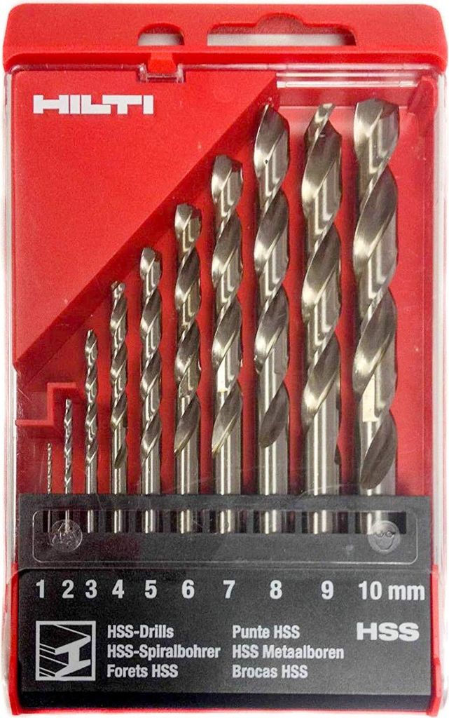 Jeu de forets hélicoïdaux HILTI HSS 1-10 (10) Image du produit 