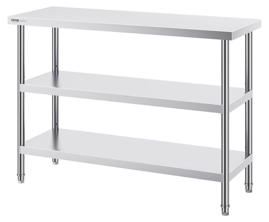 Stainless Steel Food Prep Table Commercial Kitchen Work Table 18"x48"