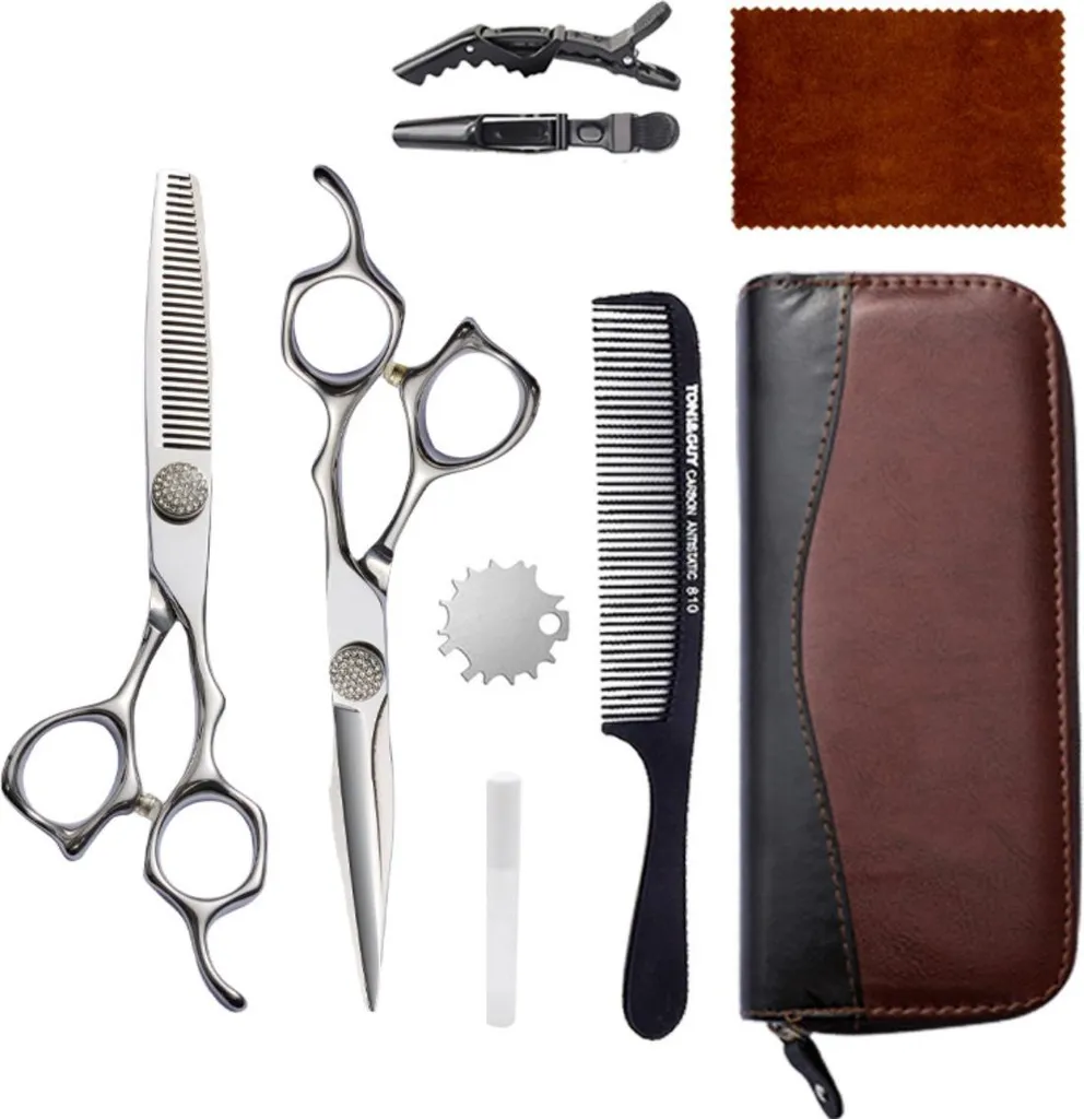 Offerta Set Forbici INF 9CR13 - Acciaio Inox Professionale 2 Pezzi