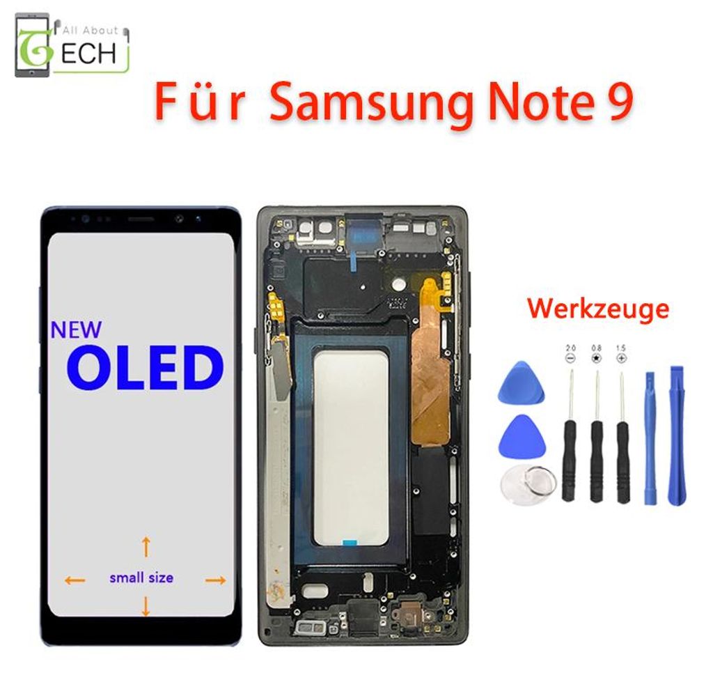 LCD für Samsung Galaxy Note 9 N960F OLED Display Bildschirm Produktbild 
