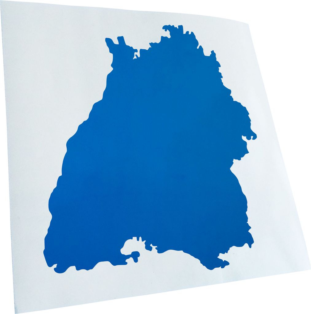 hauptsachebeklebt Kiwistar - Autoaufkleber - Baden - Württemberg Silhouette Heckscheibe - Aufkleber für Auto Kfz Fahrrad, LKW, Truck Mofa