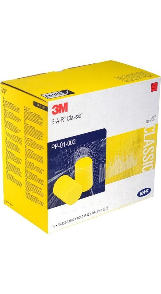 3M - Ohrstöpsel 3m Klassiker Gelb | Box ein 500 Stück Produktbild 