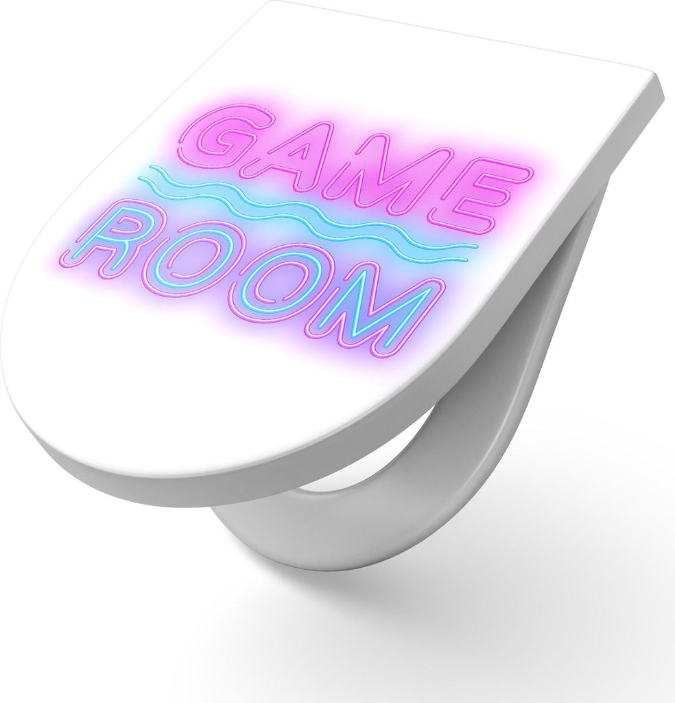 DEQORI WC-Sitz Duroplast 36,4x45,4 cm 'Neon Game Room' Toilettensitz WC-Brille Design