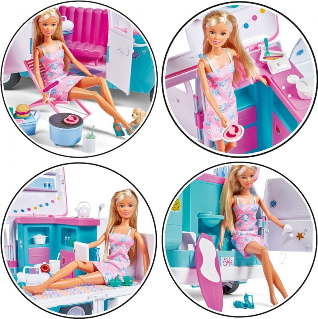 PROMO Steffi Puppe mit Wohnmobil Simba Auto Camper Produktbild 9