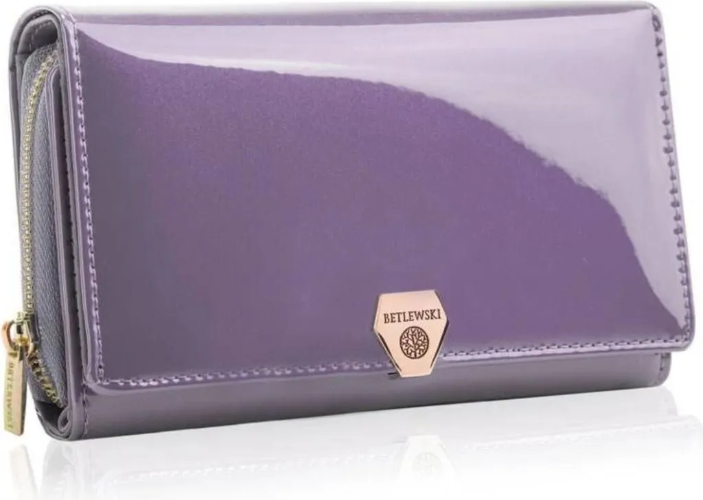 Portafoglio Donna Betlewski BPDVS513 Pelle Viola RFID | Alta Moda