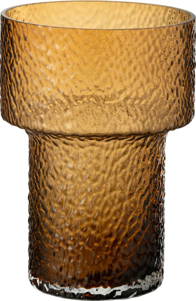 Vase Betty J-Line petit format verre teinté brun ambré finition luxe