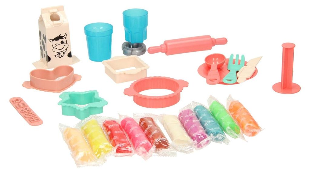 Knetmasse „Milch und Essen“ – 10 Farben