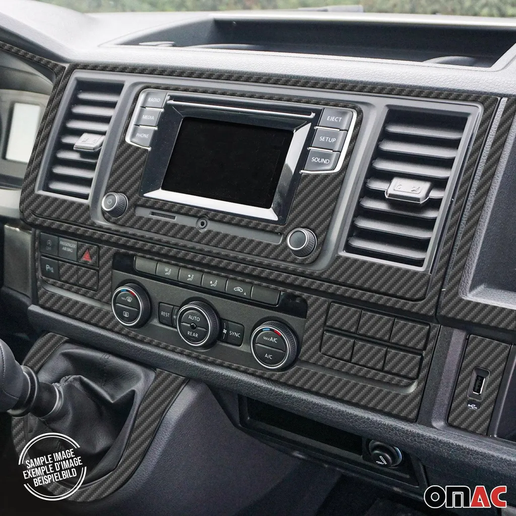 Cockpit decorazione interna per VW Passat B7 2010-2015 carbonio ottico 14pcs - 3