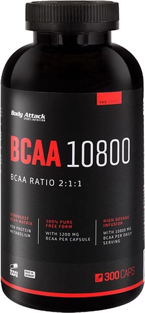 Body Attack BCAA 10800 - 300 Kapseln