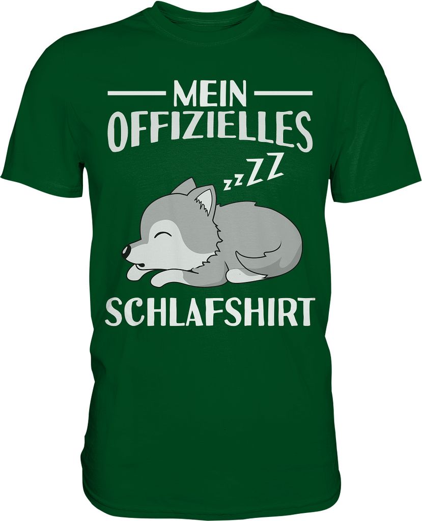 Offizielles Schlafshirt Nachthemd Schlafanzug Pyjama Wolf Produktbild 