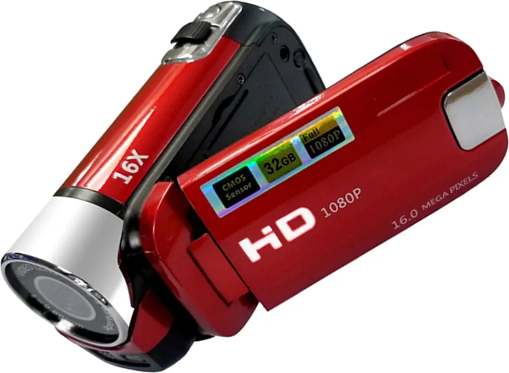 Caméscope numérique compact écran 2.7 pouces zoom 16X focus manuel