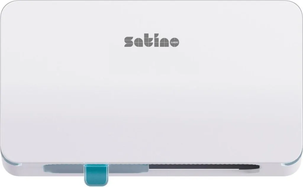 Dévidoir pour papier WC Satino mural blanc distributeur sanitaires publics