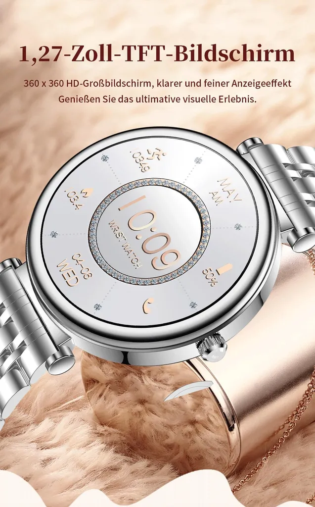 Raggiungi i tuoi Obiettivi: Smartwatch Donna 2026 Fitness Argento - 7