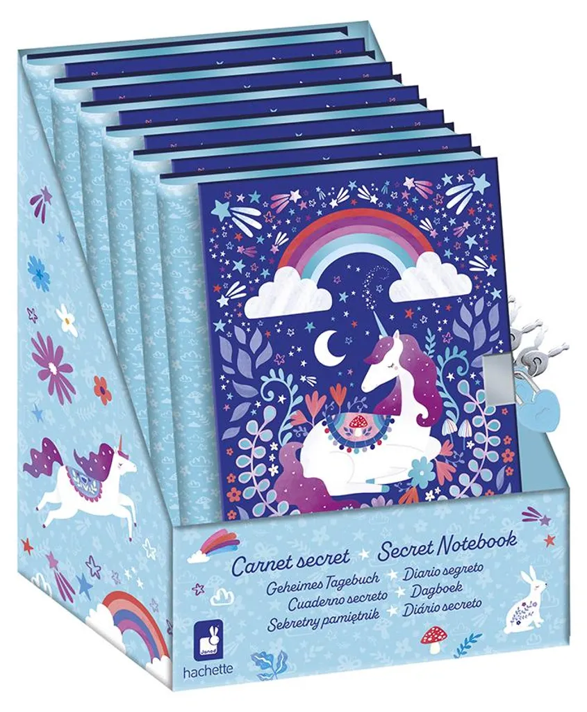 Journal Intime Licorne Janod avec Serrure Sécurisée et Design Féerique - 2
