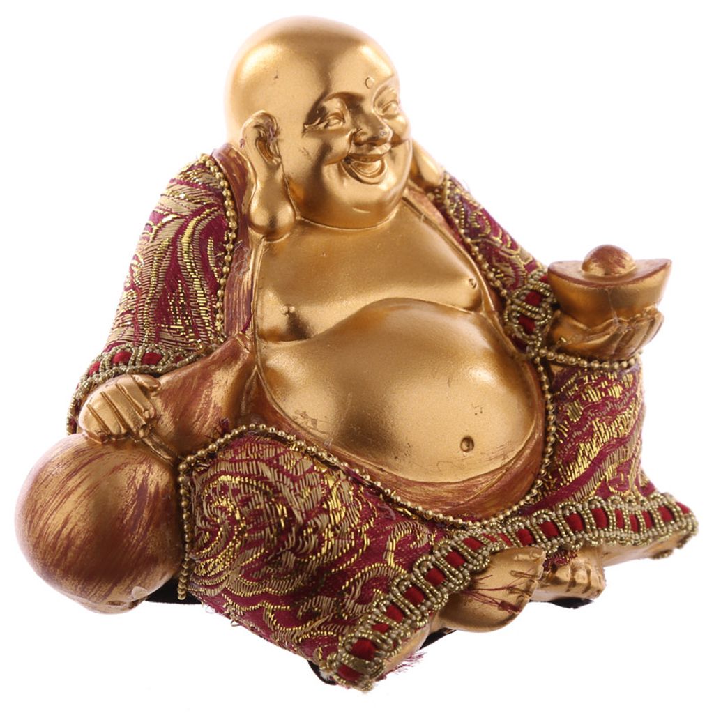 Glücks-Buddha sitzt Sammlerstück,Mini Glitter Lucky Produktbild 