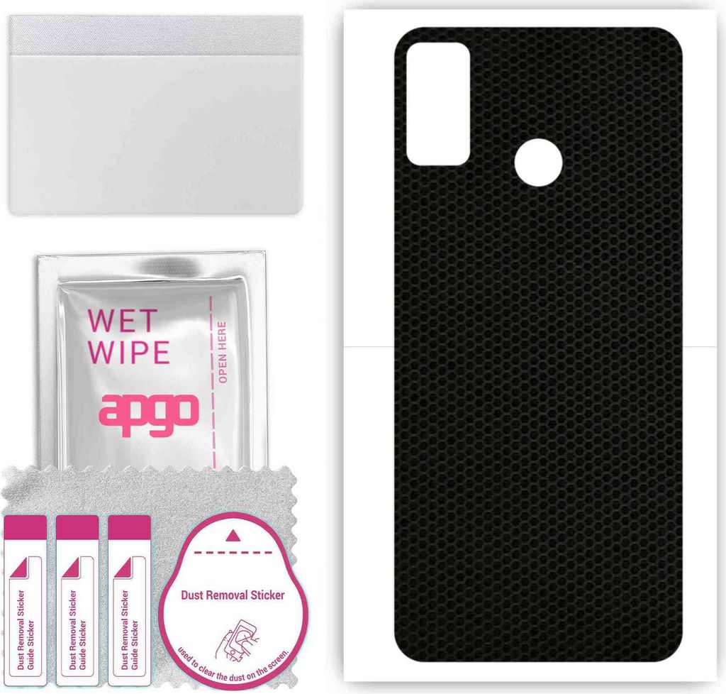 apgo Rückseite Schutzfolie, Skin, kompatibel mit Honor 9X Lite, Hinten Displayschutzfolie aus Vinylfolie, kratzfest, einfache Montage - Matrix