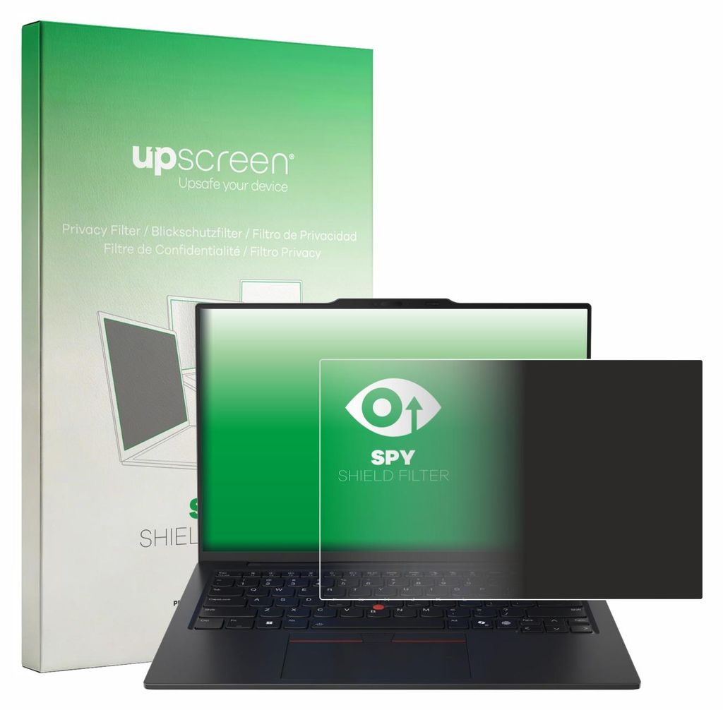 upscreen Blickschutzfilter für Lenovo ThinkPad X1 Carbon Gen 13 14" Anti-Spy Privacy Filter Sichtschutz Blaulicht-Schutz