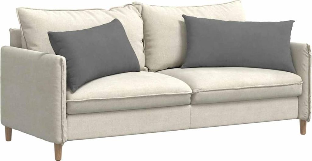 Stabli Sofakissen 2 Stück Dunkelgrau 80 x 40cm Stoff - DE226298 - Gartenmöbelauflagen