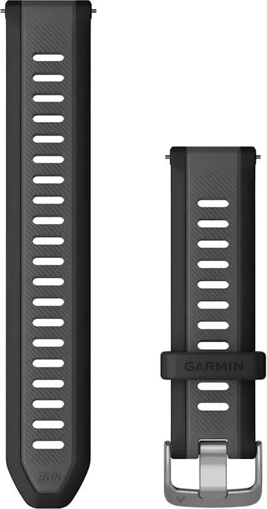 Bracelet Garmin 20 mm silicone argent pour sport et usage quotidien