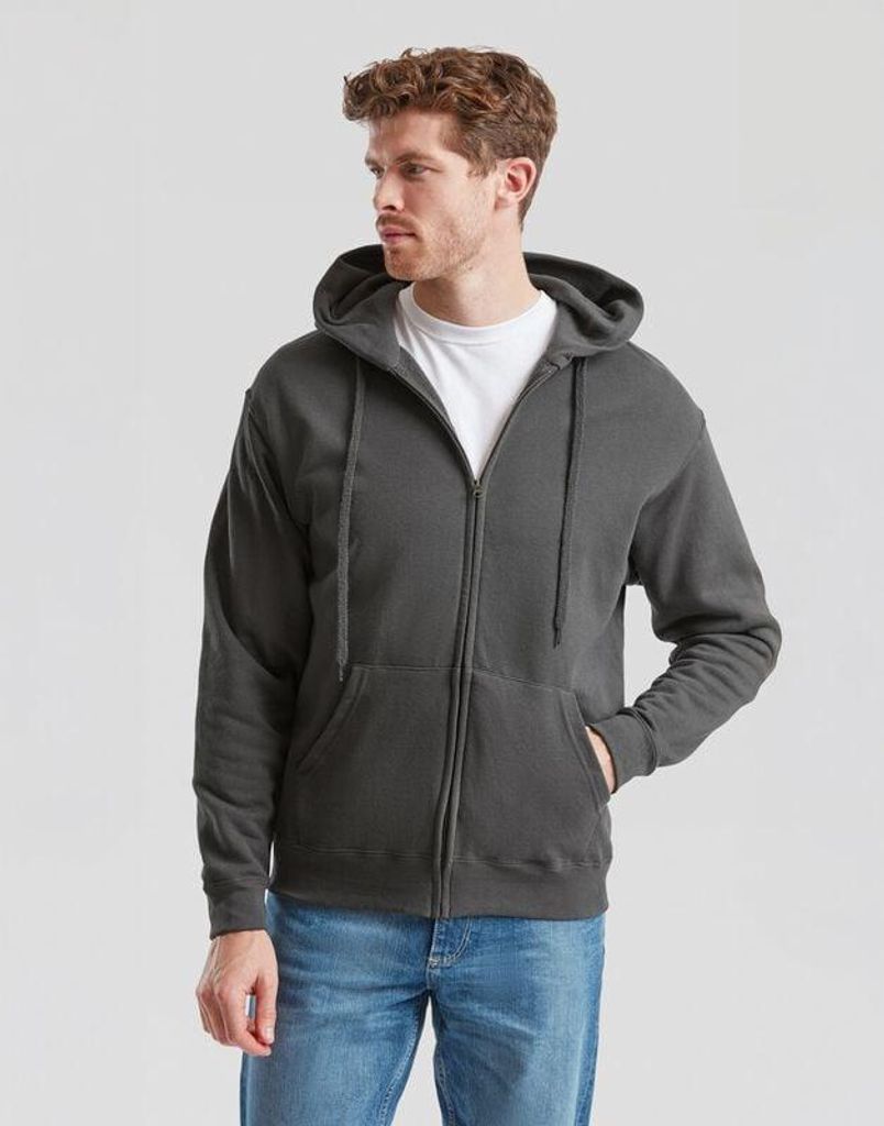 Fruit Of The Loom Kapuzenjacke Herren CLASSIC HOODED SWEAT JACKET graphite M
