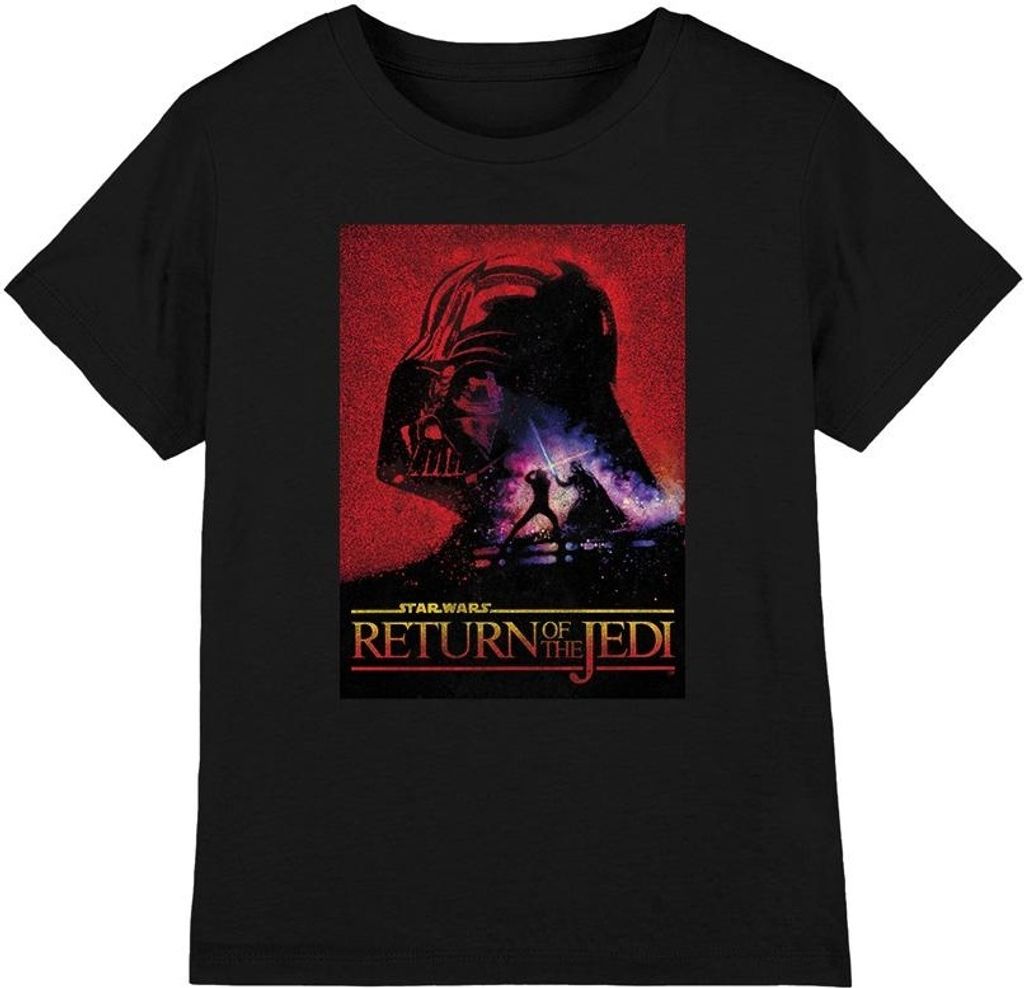 Star Wars - "Return Of The Jedi" T-Shirt für Kinder TV4325 (128) (Schwarz)
