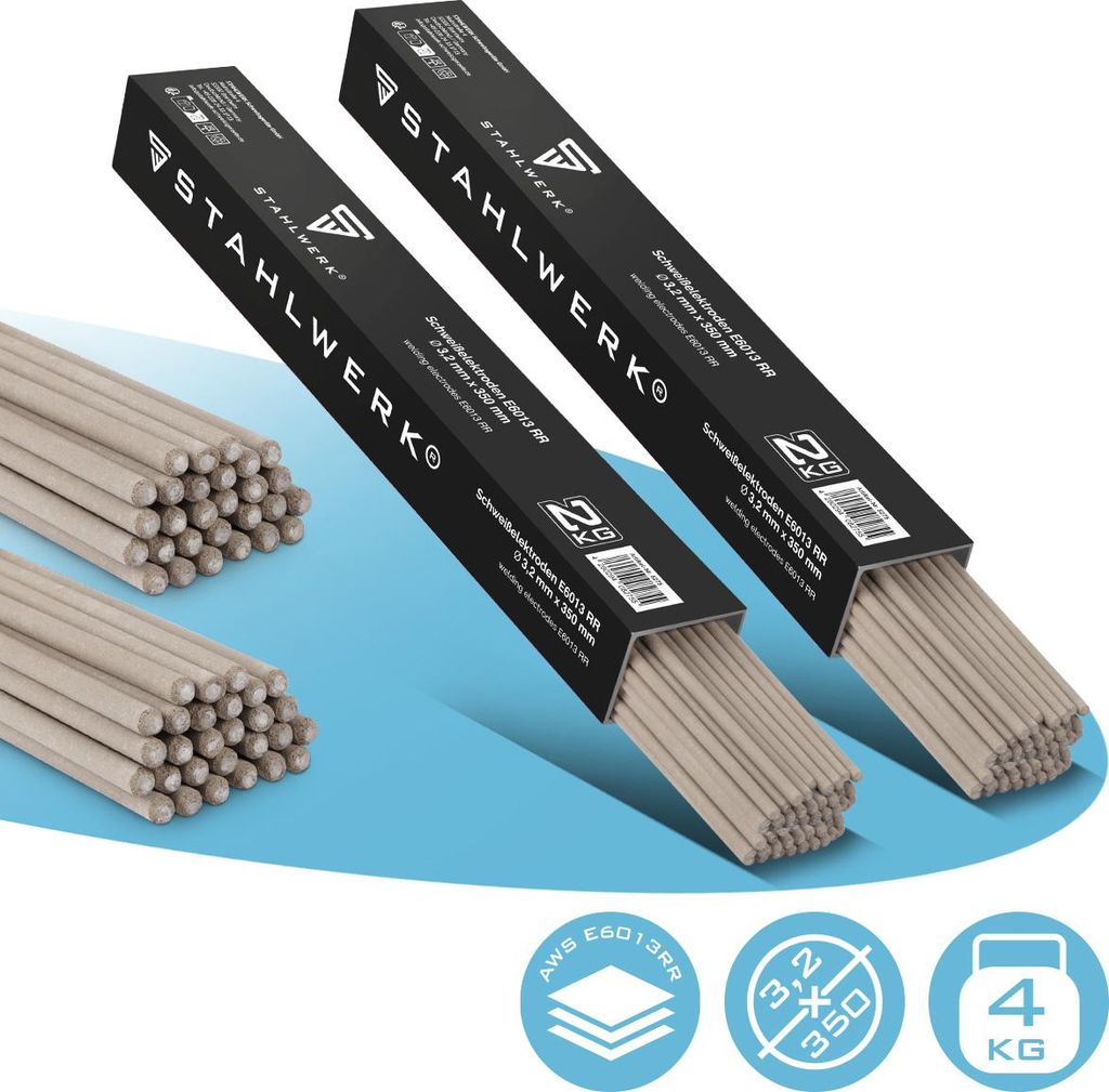 STAHLWERK 2 x Stabelektroden AWS E6013RR rutilumhüllt 3,2 x Produktbild 